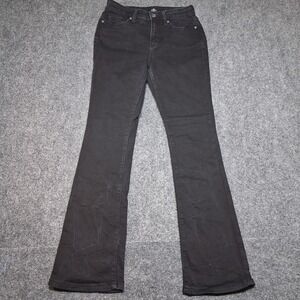 St John's Bay Women's Black High Rise‎ Bootcut Leg Denim Jeans Size 6